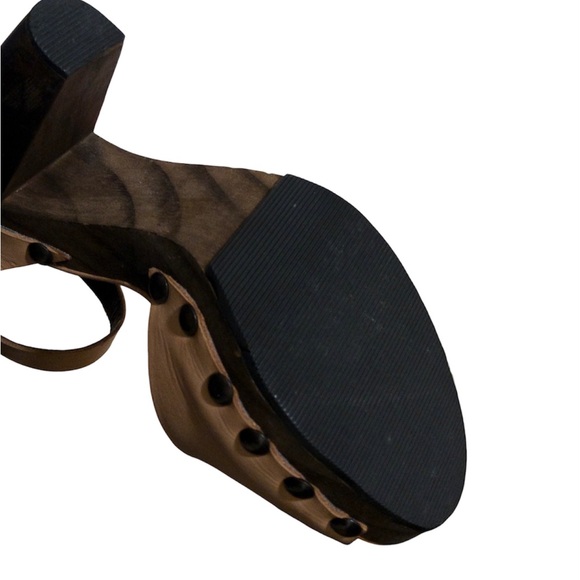 Handmade Chunky Open Toe Heels with Straps 37(EU) - Picture 4 of 6